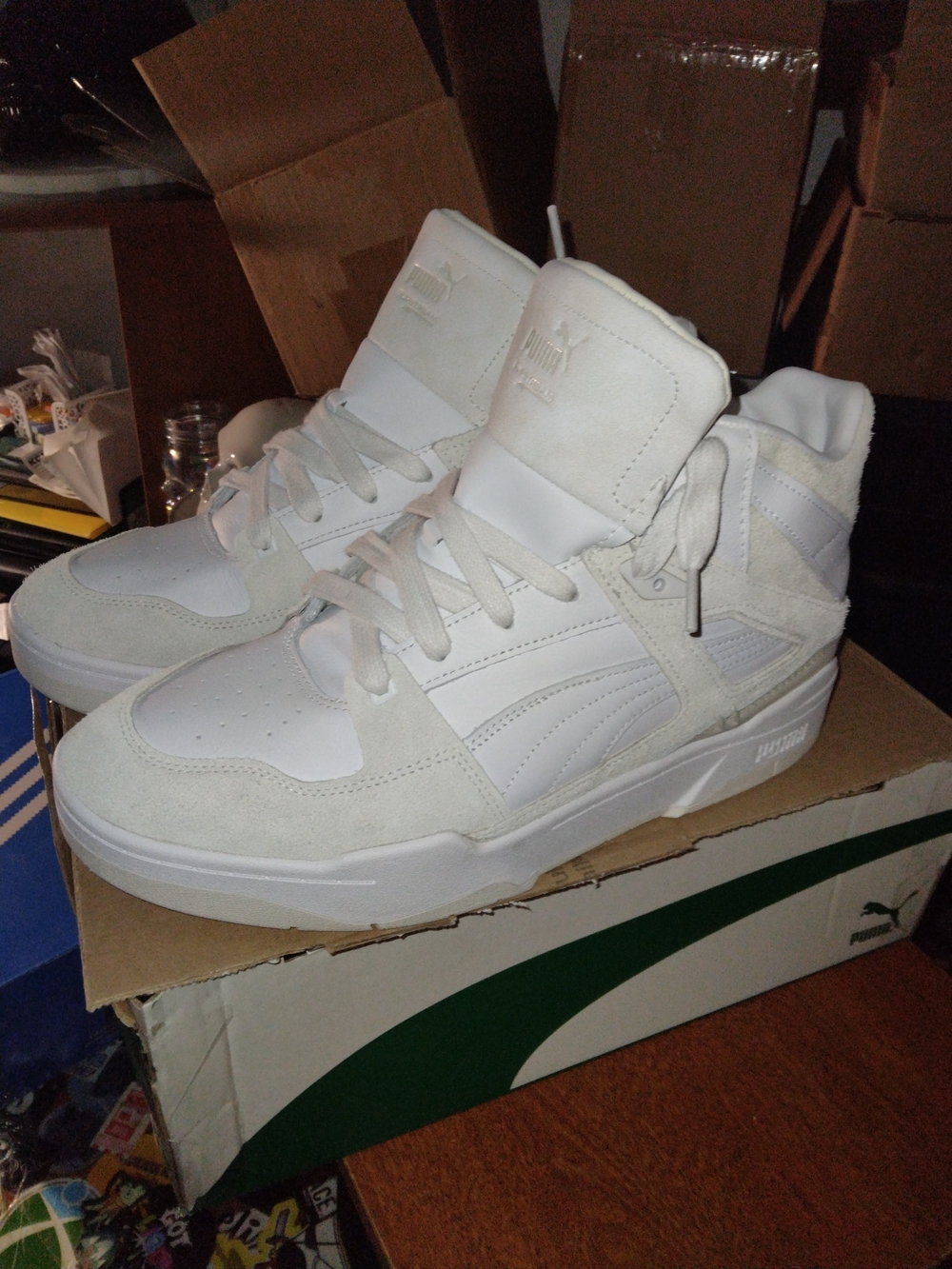 Puma Slipstream High Sneakers Cream/White - 11.5 (Fits Like a 12)